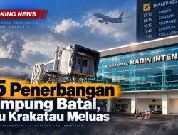 25 Penerbangan Lampung Batal, Abu Krakatau Meluas